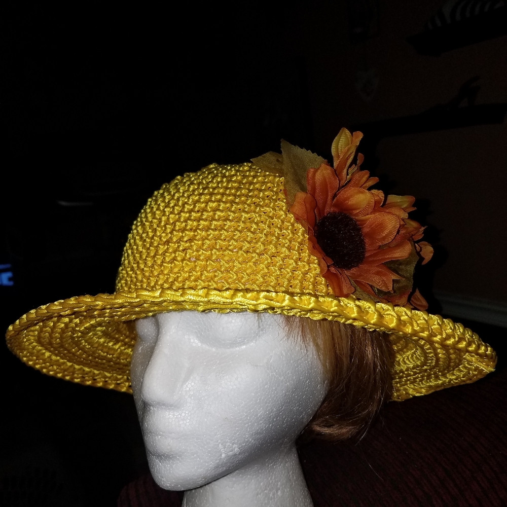 A sunflower hat